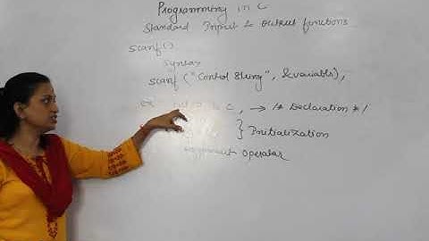 BCCA Sem I - Programming in C - Lecture 10