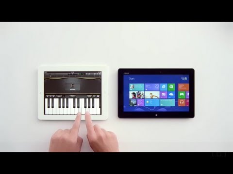 Is iPad Only For Playing Piano?!!!!! - Windows 8 Tablet vs Apple iPad [HD]