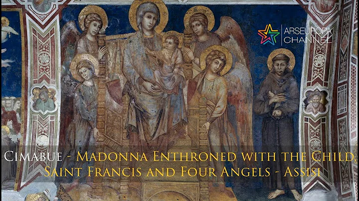 Cimabue - Madonna Enthroned with the Child, Saint Francis and Four Angels