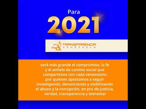 Transparencia Venezuela envía a los venezolanos su mensaje en época de Navidad y Año Nuevo.