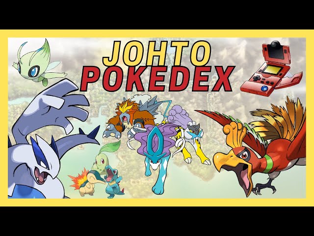 Johto Pokedex  All 100 Gen 2 Johto Pokemon 
