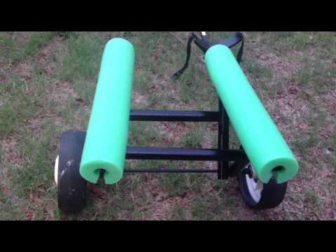 DIY Kayak Cart - Super Simple using golf cart wheels - YouTube