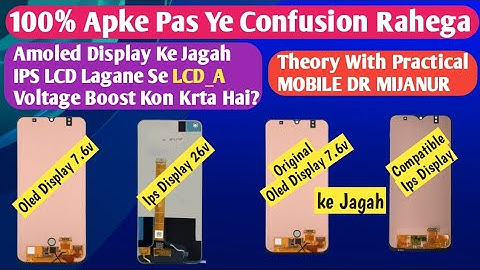 How Does The Light Glow? If IPS Display Is Installed Instead Of Amoled Display,