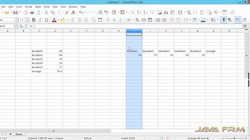 LibreOffice Calc Tutorial - average Function | LibreOffice 6 Calc