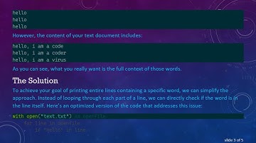 How to search for a word in a text file and print the entire line with Python