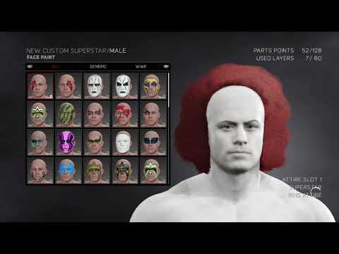 How To Make Pennywise (IT) WWE 2K17