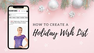 How to Create a Holiday Wish List Update