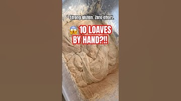 😱10 LOAVES BY HAND?! (How to mix sourdough in Bulk) #sourdoughbread #sourdough #microbakery