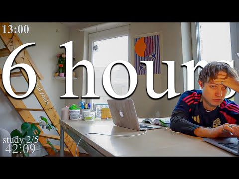 LIVE SPECIAL From Belgium 6 HOUR Study With Me In GENT Rain Sounds Pomodoro Timer 60 10