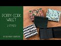 Free poppy cork wallet tutorial