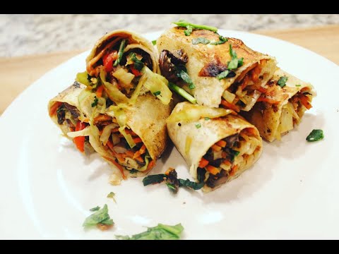 Eggless Veggie Rolls (Oil-Free,Lower in Soduim)