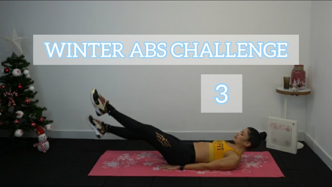 WINTER ABS CHALLENGE - DAY 3 - YouTube