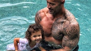 Dwayne Johnson | Beautiful Daughter & Wife👰 ❤💖 #johncena