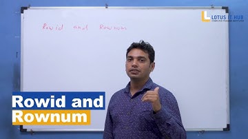 Rowid and Rownum in Oracle || Best SQL in Classes in Pune ||Kothrud ||karvenagar