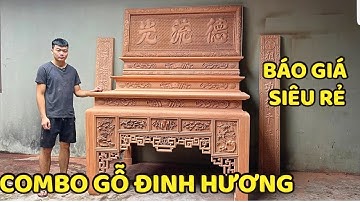 Bàn Thờ Tam Cấp Giá Rẻ Ai Cũng Mua Được - Bàn Thờ Và Hoành Phi Câu Đối Gỗ Đinh Hương Mẫu Đẹp Nhất
