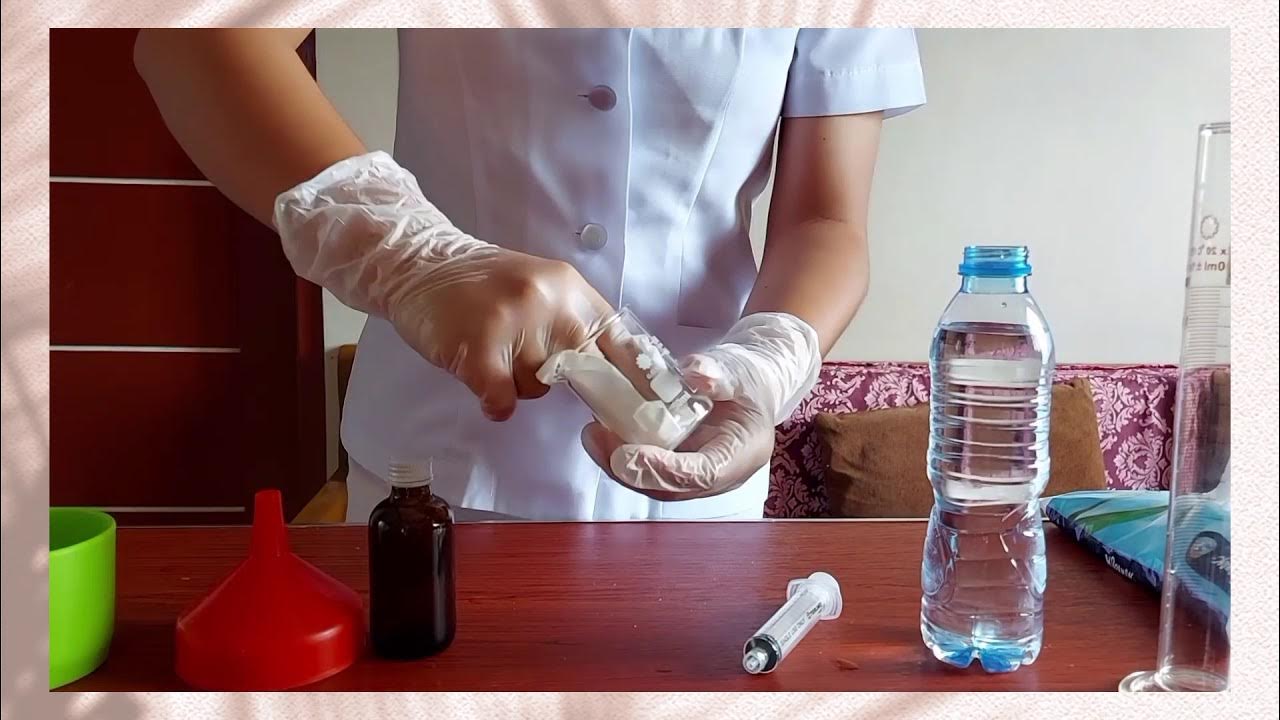 PHARMACYVirtual Work immersion Drug Reconstitution of Suspension