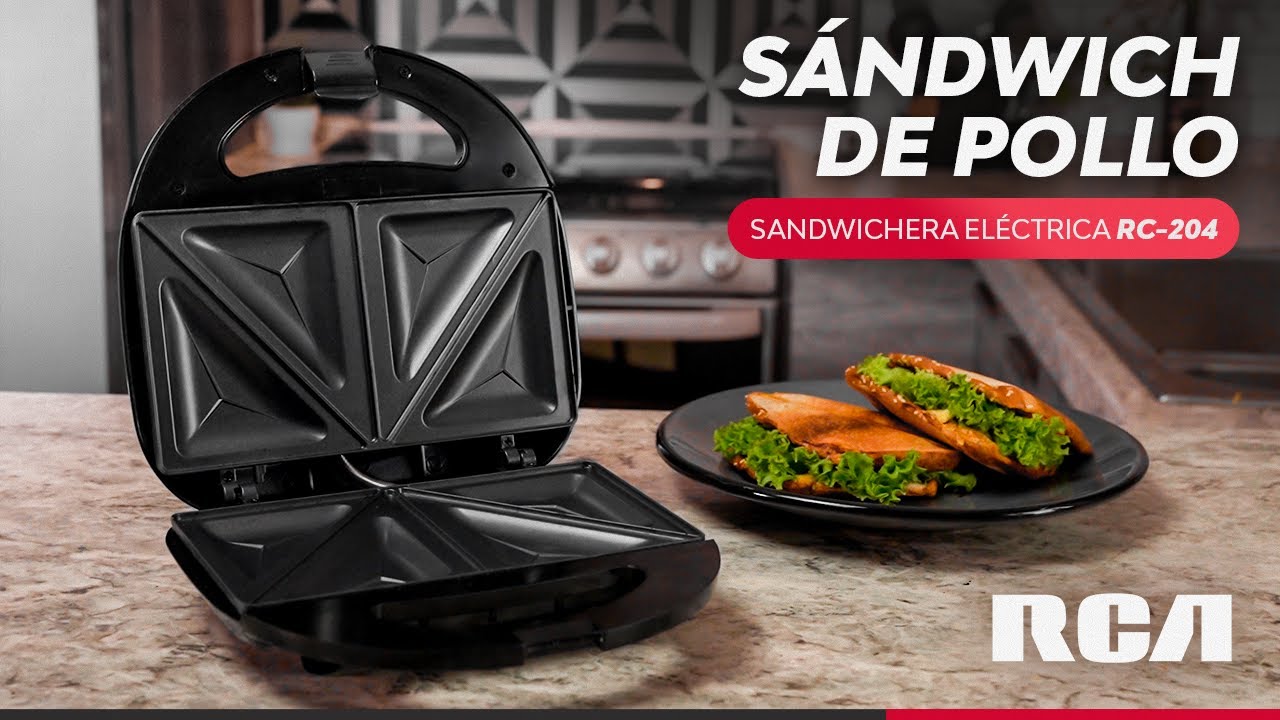 RCA  🥪 SÁNDWICH DE POLLO 🥪 con la Sandwichera Eléctrica RC-204 