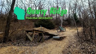 Riding New Features + Big Crash | Mountain Biking Quarry Ridge Fitchburg Madison Wisconsin