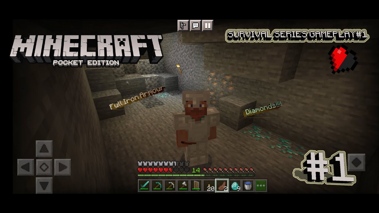 I made Iron Armour And Found Diamonds | Minecraft Survival Series Part ...