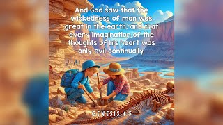 The Global Flood - God’s judgement and mercy - Genesis 6:5-7, 1Peter 3:18 | Memory Verse Song (KJV)