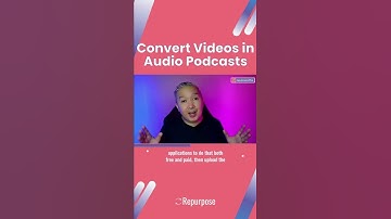 Convert Videos in Audio Podcasts
