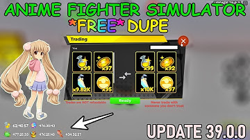 [39.0.0 TRADING/DUPE] FREE Anime Fighters Sim OP ITEM DUPE TRADE GLITCH Script 🔥 Roblox AFS Pastebin
