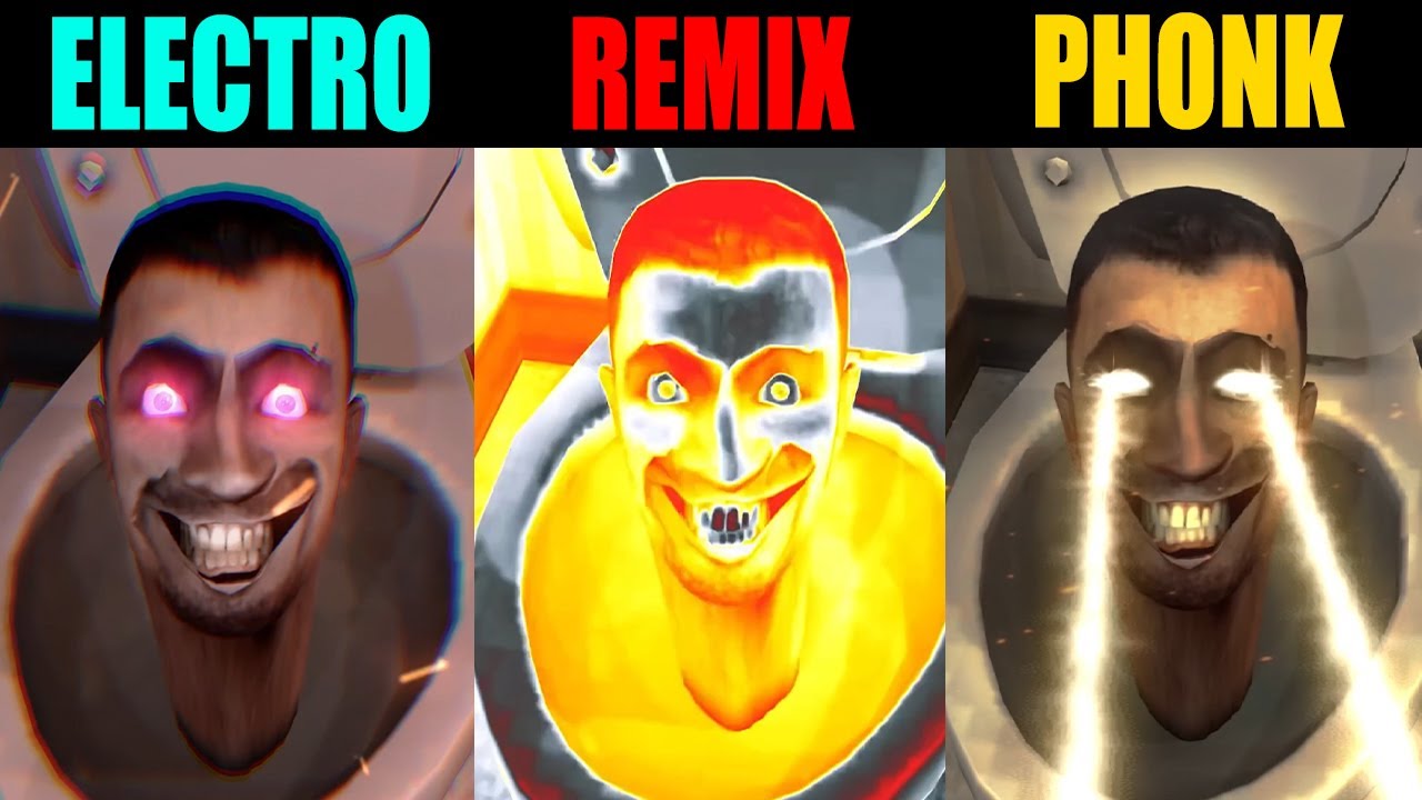 Skibidi Toilet Original vs Remix vs Phonk vs Electronic vs All Version
