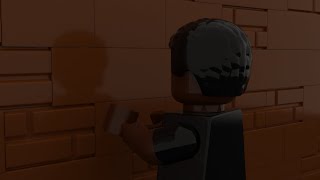 Lego Minifigure Talking To Brick Wall