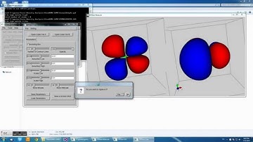 FLTK / VTK demo: Visualize Molecules and Molecular Orbitals (orbital HOMO LUMO, formaldehyde)