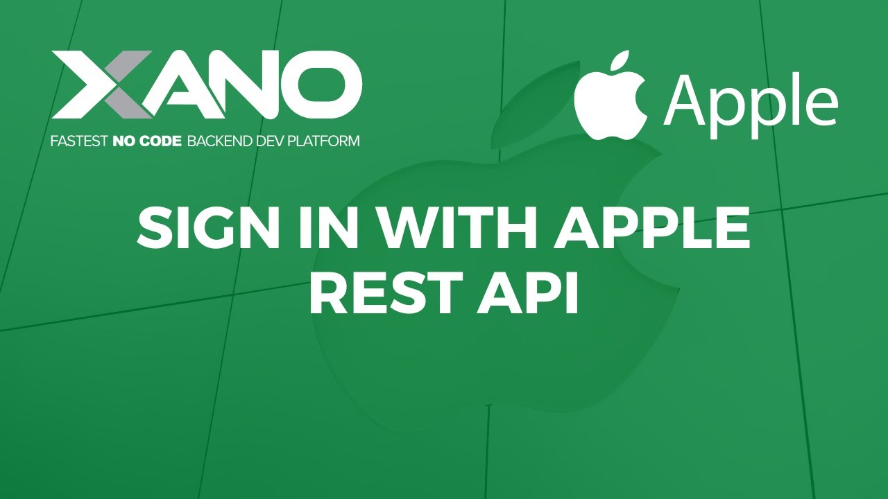 Sign In With Apple using Xano