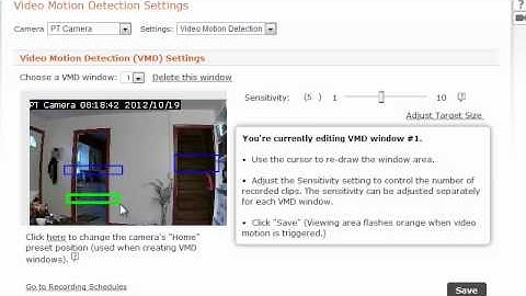 How to Setup Video Motion Detection (VMD) with Johns Brothers Security