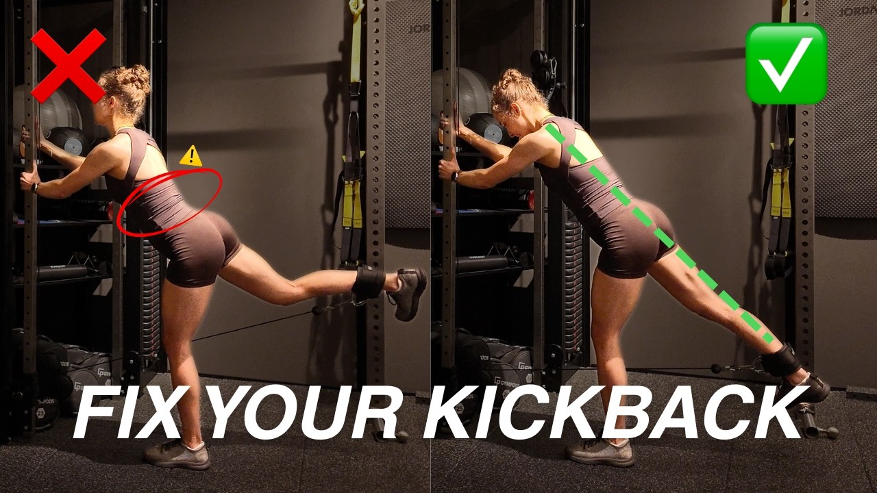 How To Cable Kickback (Glute Kickback Form Tutorial) - YouTube
