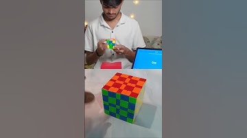 7x7 cube checkerboard pattern solved but wait it