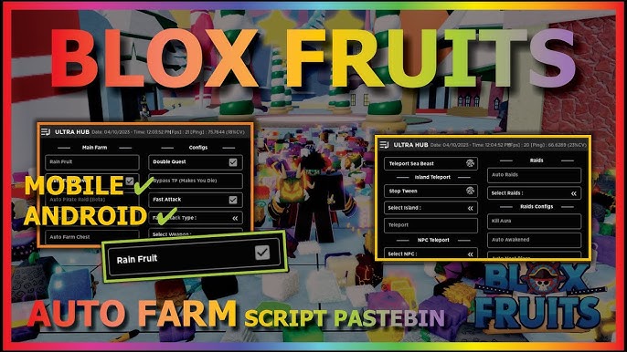 BLOX FRUITS Script Mobile UPDATE 19 AUTO FARM, FARM BOSS, RAIDS, MASTERY, NO KEYS, Real-Time  Video View Count