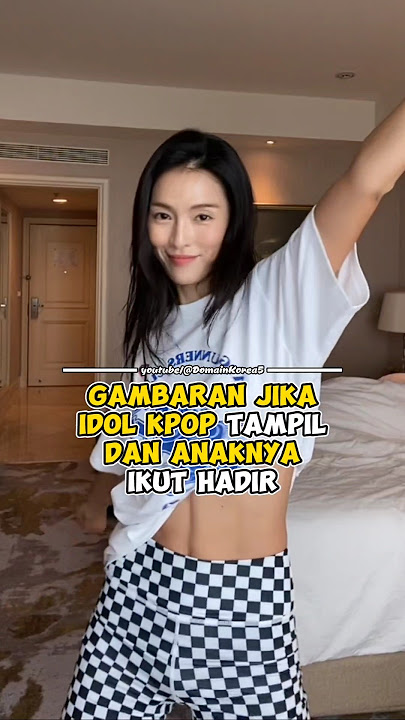Gambaran jika idol kpop tampil dan anaknya ikut hadir #kpop #shorts