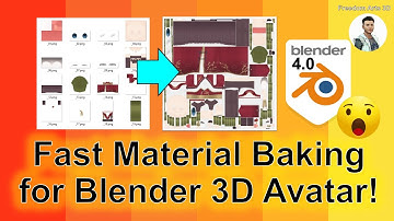Fast Material Baking for Blender 3D Avatar - Character Creator 4 Pipeline