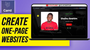 Carrd Tutorial: Create One Page Websites for Free