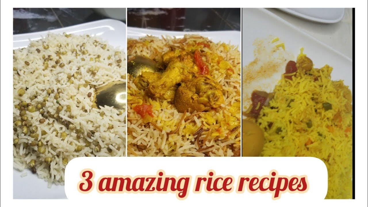 cook with me • 3 amazing rice recipes YouTube