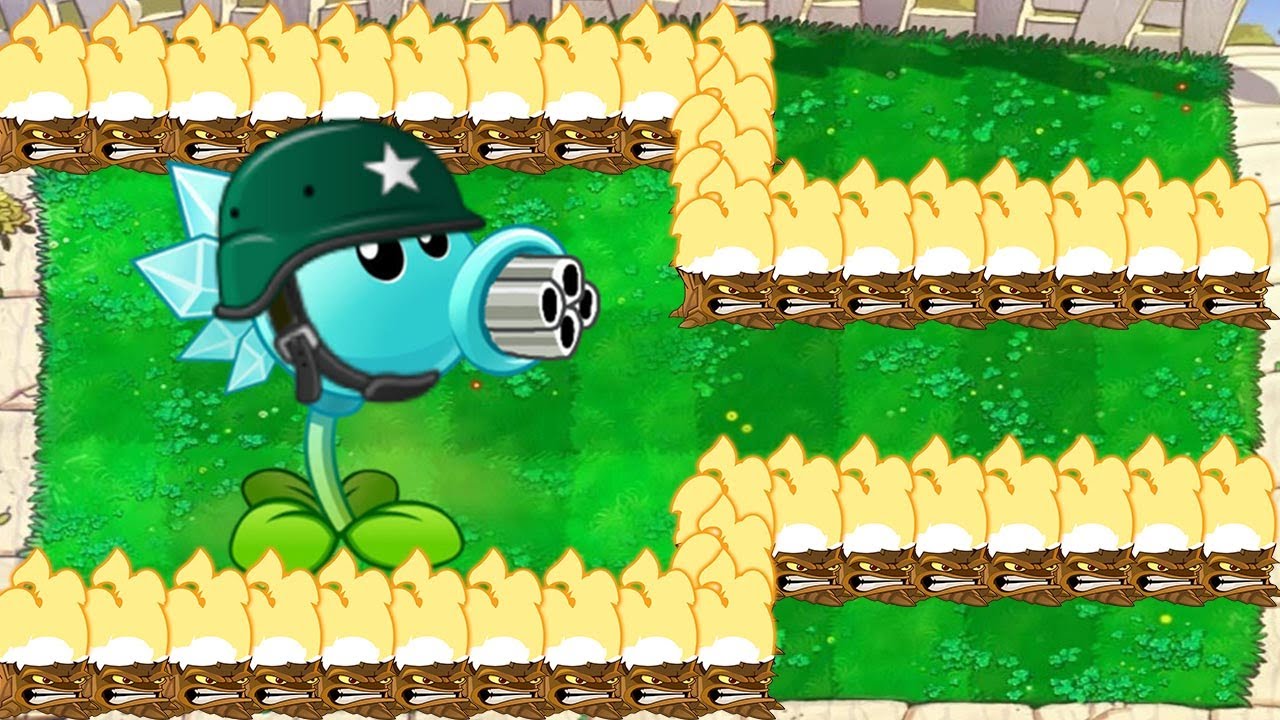 99 Snow Pea Vs Giga Gargantuar Vs Dr. Zomboss - Plants vs Zombies Hack ...