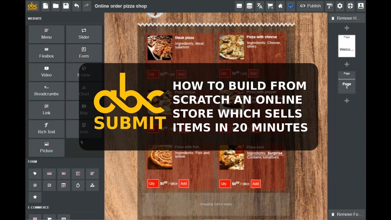 How to build from scratch an online store and sell items in 20 minutes ...