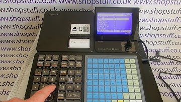 Stock Control Casio SR-C550 / SRC550 / SR-C4500 / SRC4500 Cash Register Demonstration & Explainer