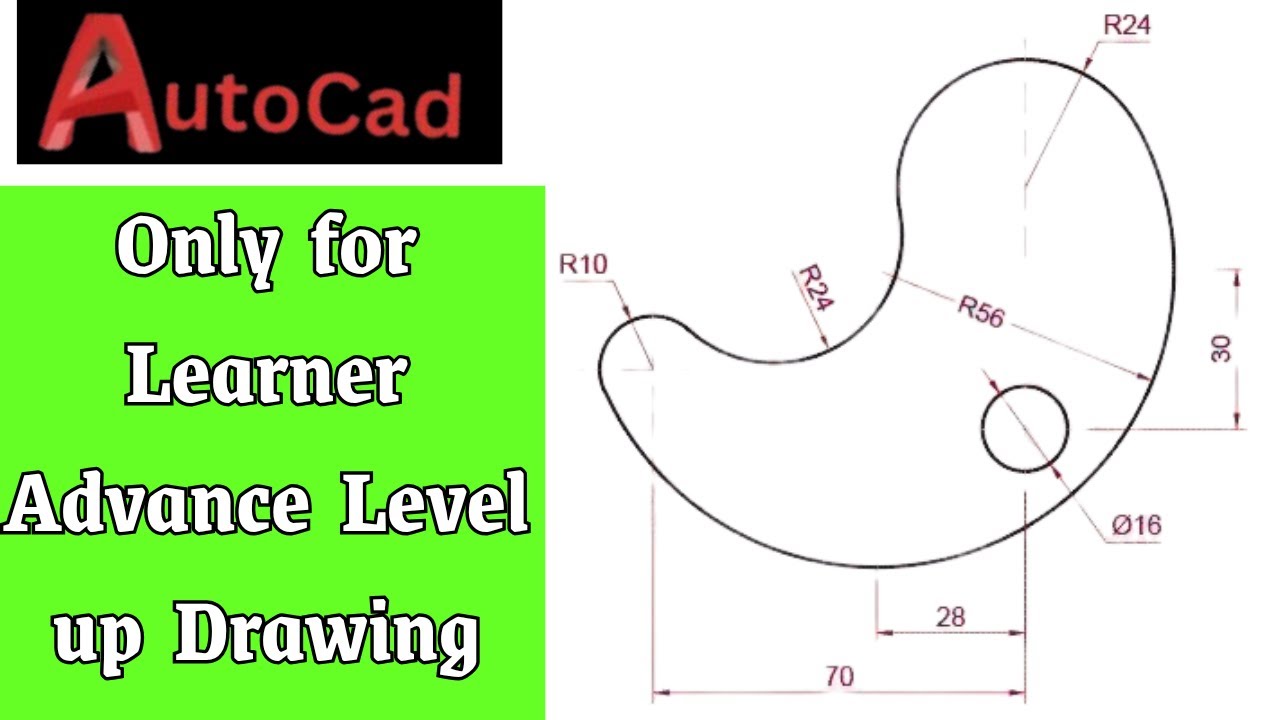 Autocad Tutorial Project AutoCAD Real Project 2D Drawing | Mechanical & Civil Students Practice ...