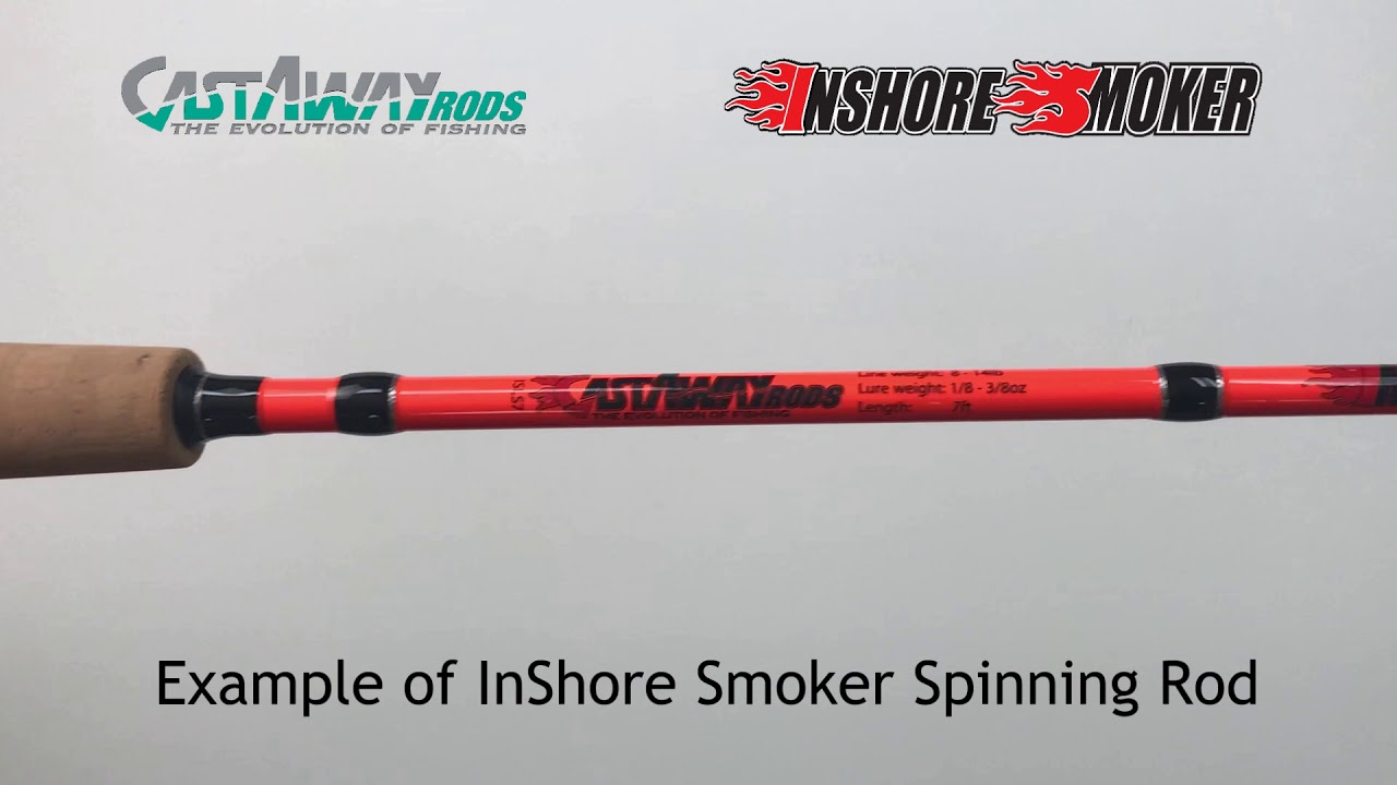 CastAway InShore Smoker Spinning Rod 