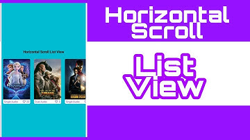 Horizontally Scroll List View | Tricky Lab X | Kodular