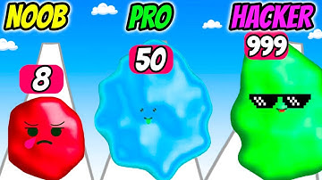 Slime Rush 3D - NOOB vs PRO vs HACKER
