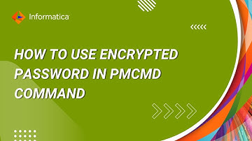 How to use encrypted password in PMCMD command