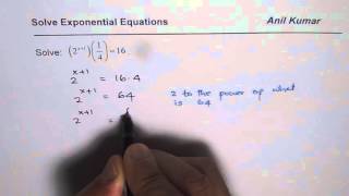 Solve Exponential Equation with base 2