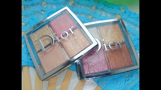 ✨ Dior Backstage Glow Face Highlighters Palette in 004 Rose Gold + swatches ✨