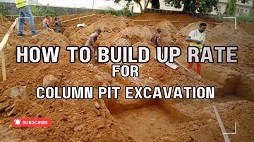 HOW TO ESTIMATE / BUILD UP RATE FOR COLUMN PIT EXCAVATION USING LABOUR CONSTANT & PRODUCTIVITY