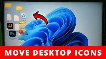 How to Move desktop icons anywhere you want on Windows 11